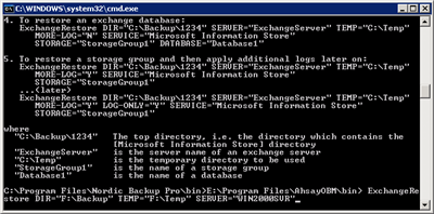 Run restore of all databases