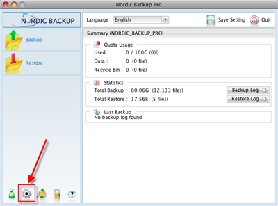 Adjust Backup Settings